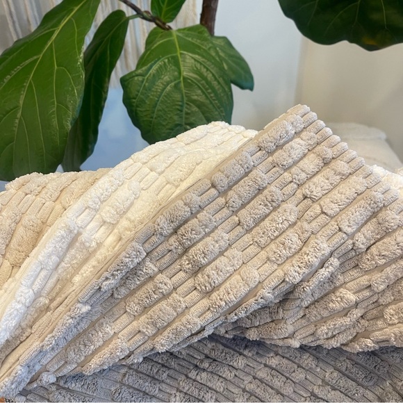 NEW West Elm (Set 4) Multicolor Velvet Corduroy Throw Pillow Cover Sham 18 x 18 - Picture 8 of 11